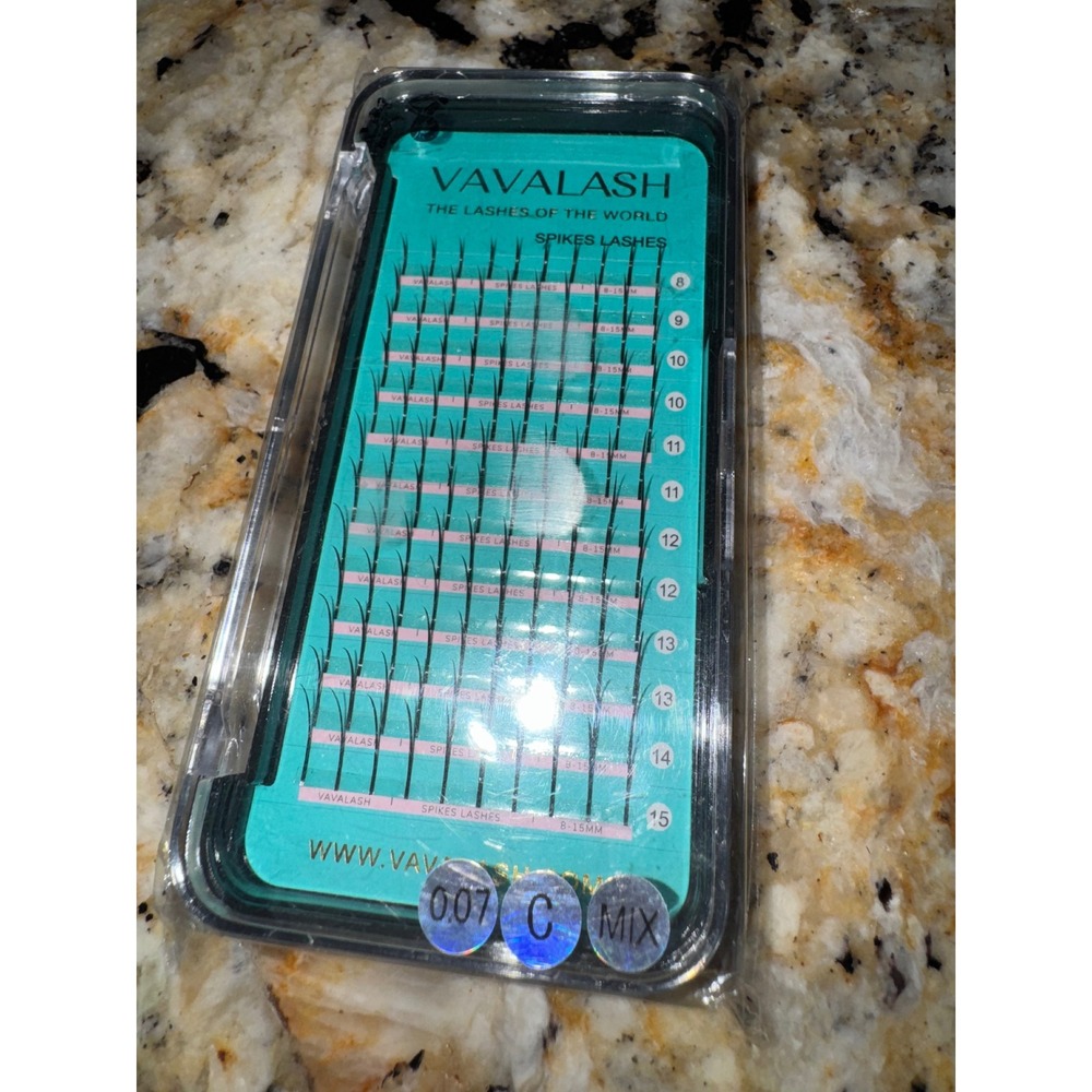 Vavalash Spikes Lashes Eyelash Extensions Mixed Tray 8-15mm C Curl 0.07mm